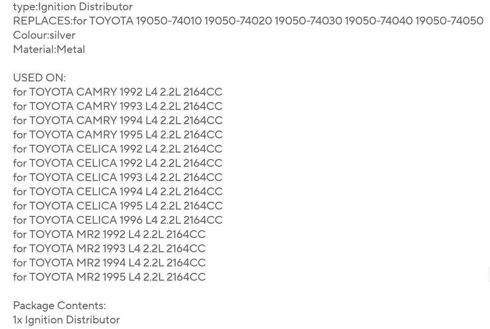 Дистрибутор на запалване (Делко)  Toyota RAV 4 Тойота РАВ 4  А106