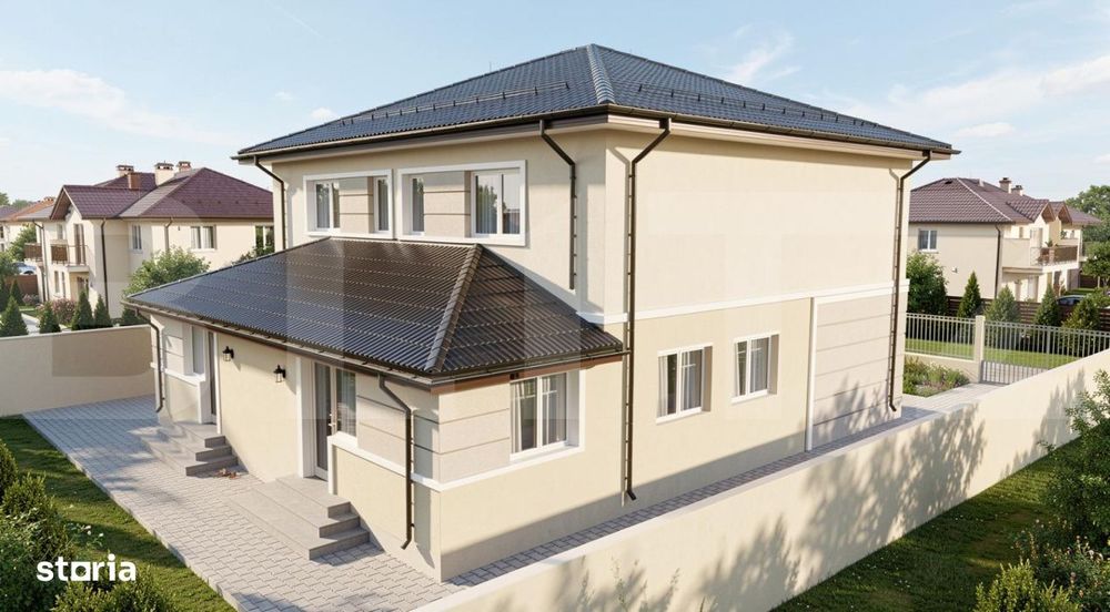 Duplex modern, 4 camere, 102 mp utili, teren 378 mp