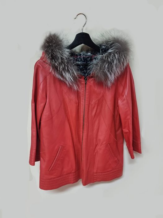 Куртка кожаная женская демисезонная