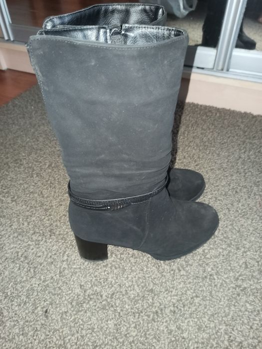 Зимние сапоги набук