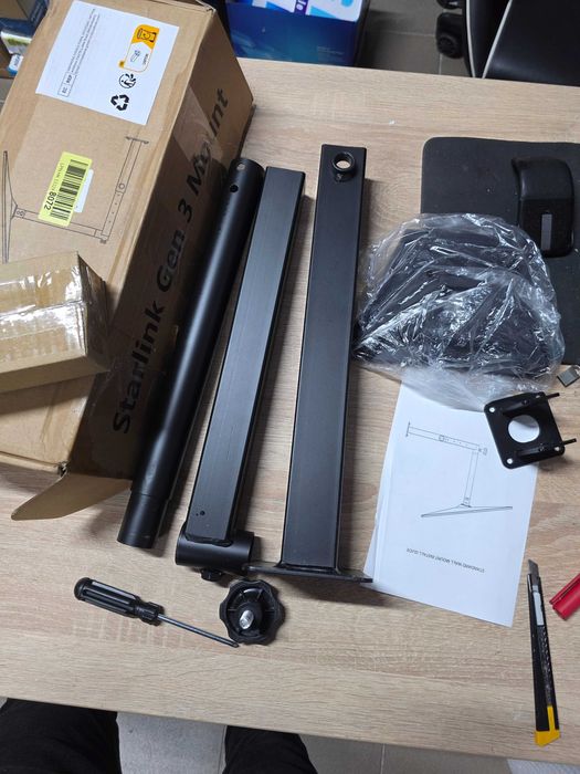 Suport reglabil pentru antena Starlink Gen 3, rotire 360°