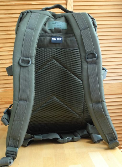 RUCSAC MILITAR MIL-TEC - Ghiozdan Tactic Asalt pentru Armata Vanatoare Camping Pescuit Vanatoare Outdoor - Bretele Ergonomice - Oliv - SKU 14002201