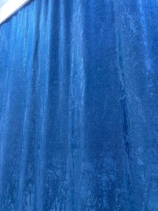 Шторы синие для гостиной