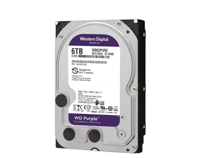 Жесткий диск WD Purple 3.5" SATA [Pull out 0 ч] 1,2,4,6,8,10,12 TB