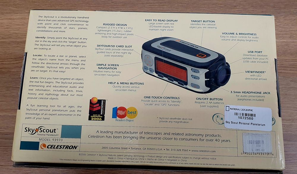 Персональный планетарий Celestron SkyScout.