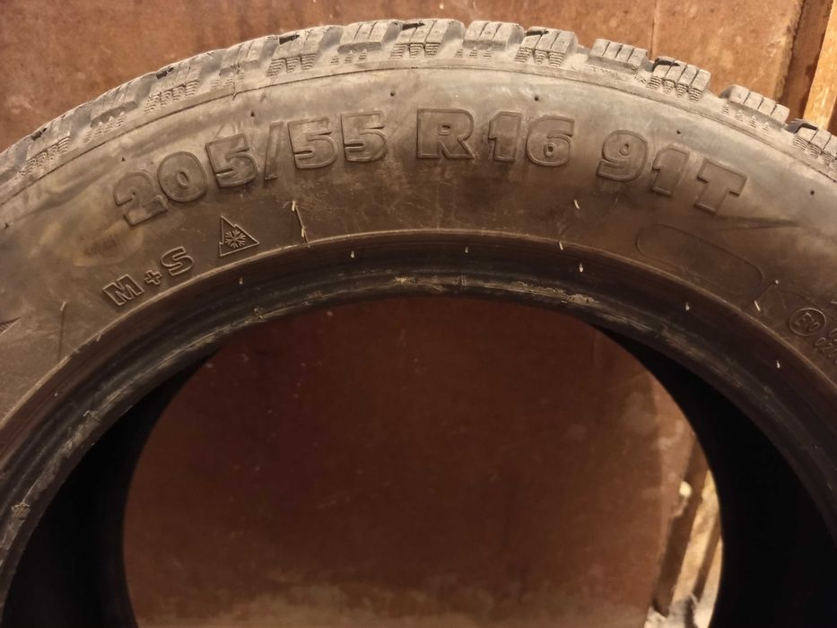 Зимни гуми БУКВАЛНО КАТО НОВИ - Tigar 205/55 R16 91T – 4 бр. само 3 зимни сезона карани, мек грайфер