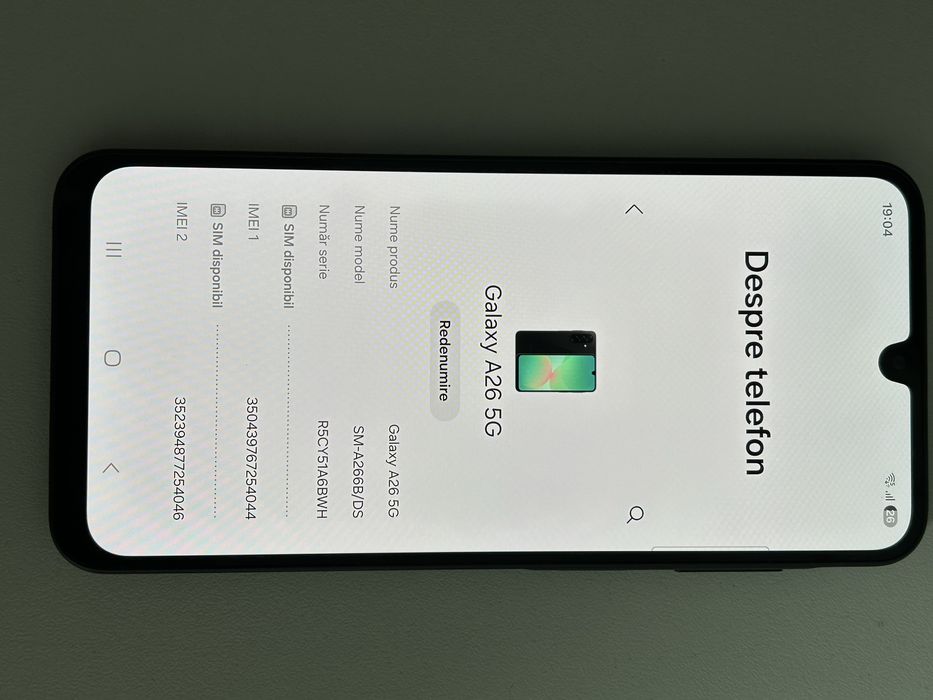 Telefon Samsung A26 5G 6gb ram