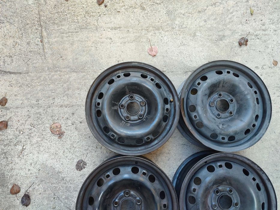 4 бр. 15" Метални джанти Volkswagen, Skoda, Seat