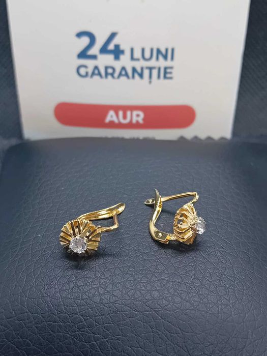 Cercei aur 18k 2.67g (B.25565 AG31 Barboi) Garantie 2 ani!