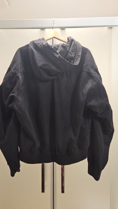 Черно бомбър яке (bomber jacket) тип работнически стил