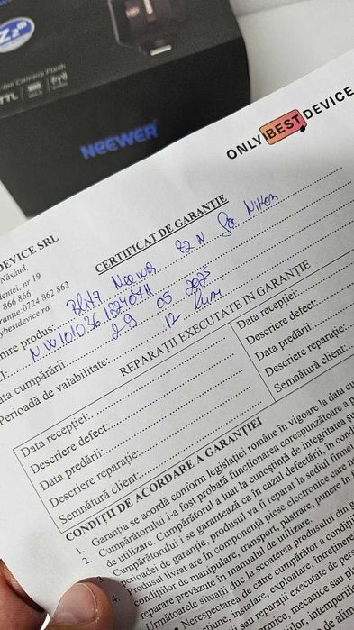 Blitz NEEWER Z2-N TTL cu cap rotund pentru Nikon – stare impecabilă