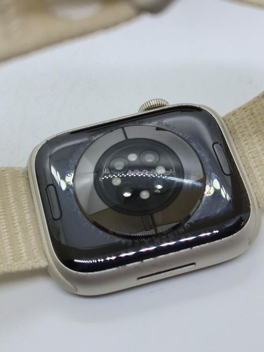 Ceas Apple Watch Series 9, GPS, Carcasa Starlight Aluminium, 45mm -A-