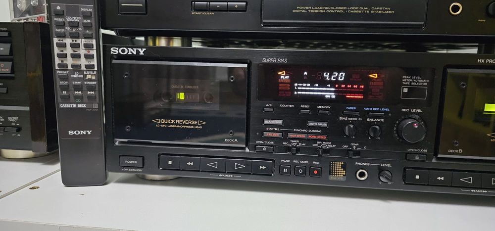Casetofon Deck Sony TC-WR 820/Telecomanda, Deck Sony TC-FX 705