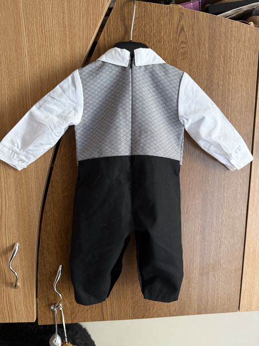 Costum/salopeta botez -marimea 62