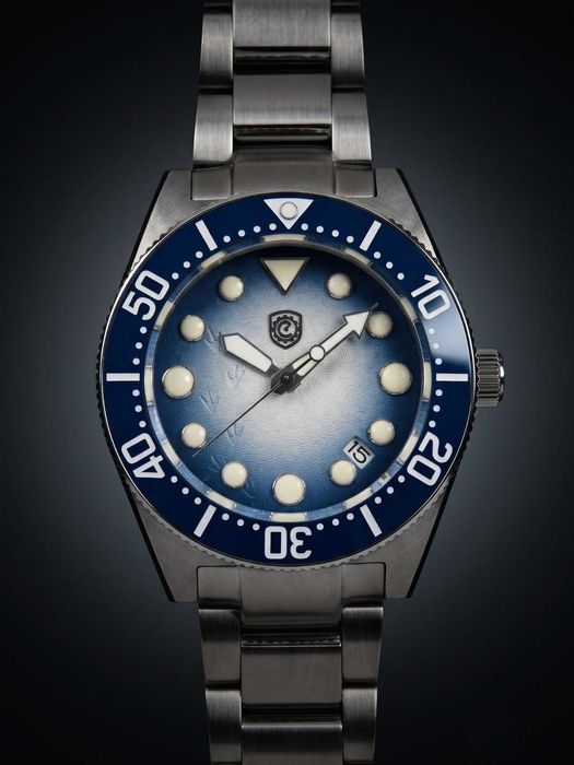 Ceas Automatic - Glacier Blue Diver 40mm - mecanism japonez