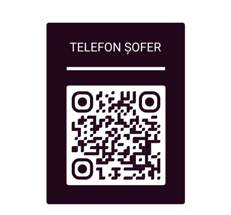 Codul este un sticker autocolant de înaltă calitate pe care îl lipești