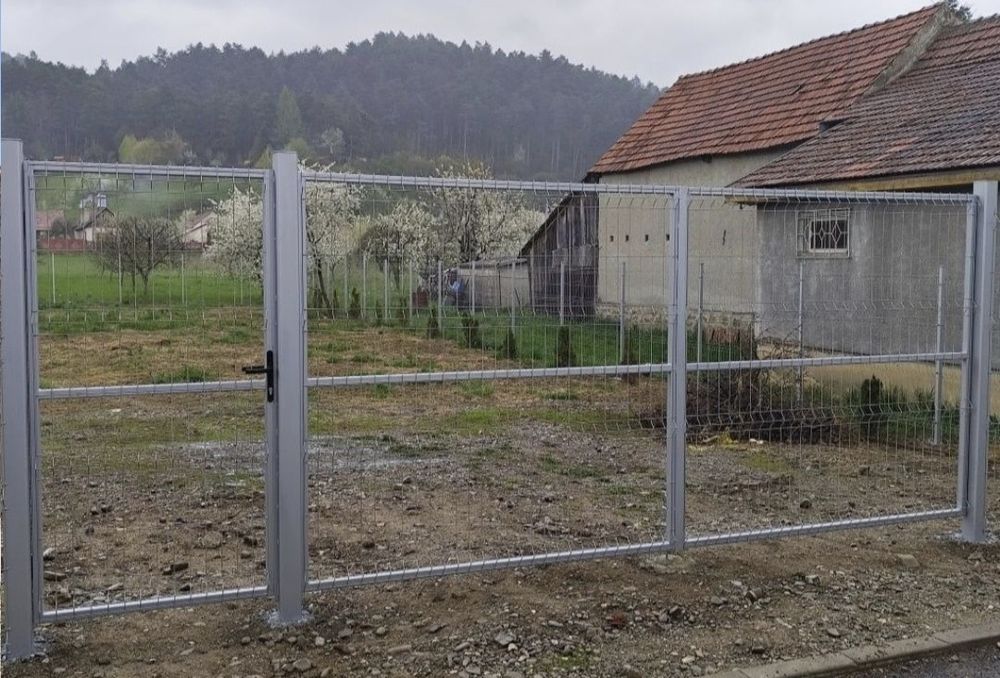 Garduri din plasa bordurata sipca metalica tabla cutata