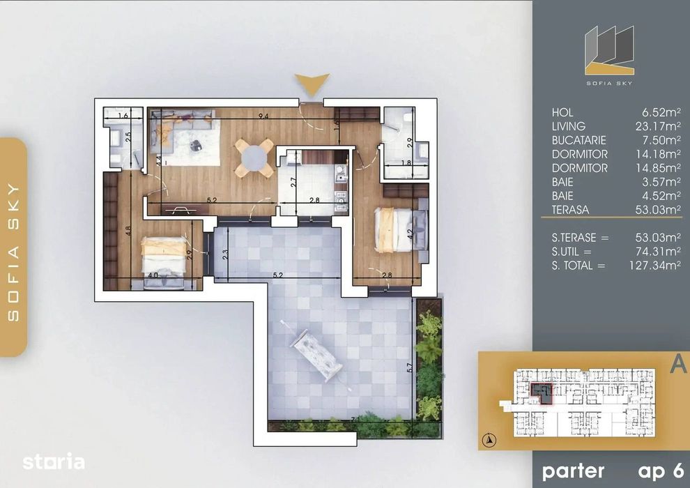 Apartment in Bucuresti - Vedere 3
