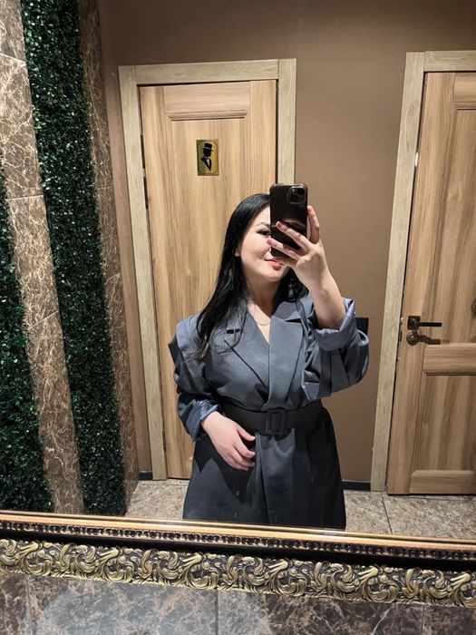 Пиджак серый оверсайз