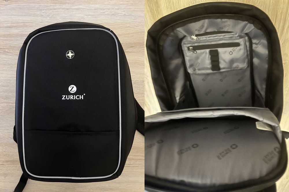 Pachet Rucsac Swiss Peak Antifurt si Genti de umar Pierre Cardin, LowePro, Hama, etc.
