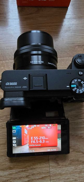 Sony alpha 6000 + Sony 18-200 + Sony чанта + 3 батерии/Sony alpha 6600