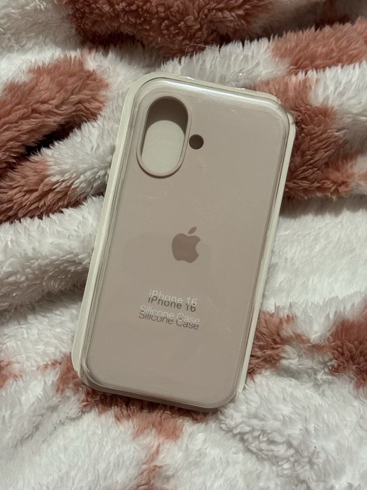 Husă din silicon iPhone 16, roz, sigilată