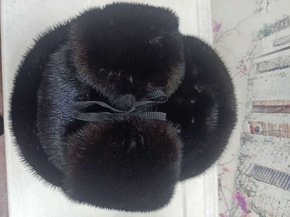 Норковая шапка ушанка