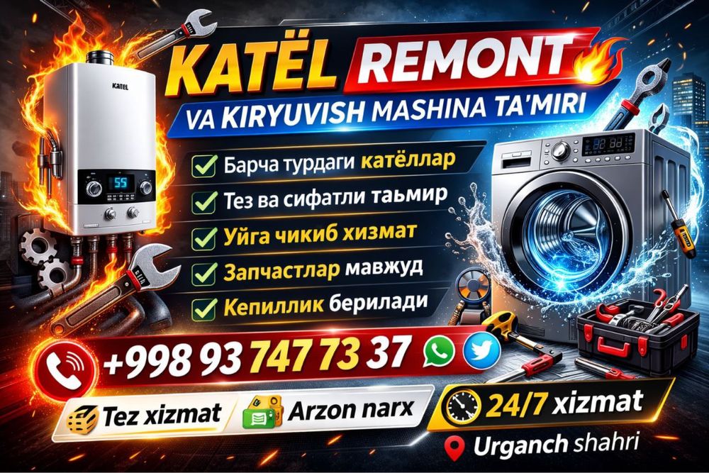 Katyol tamirlash va ustanovka qilish