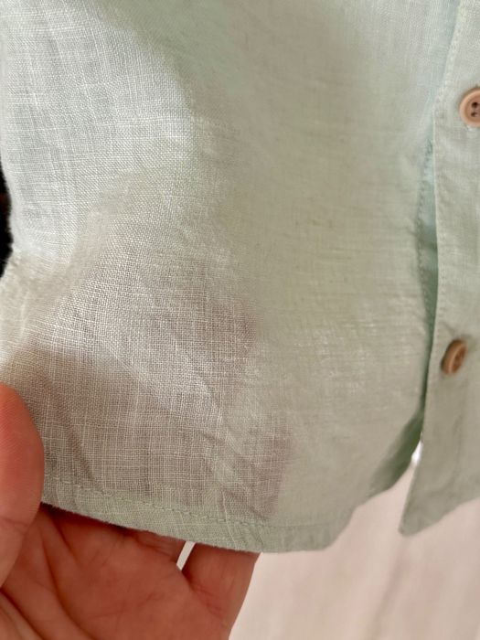 Zara ленена риза цвят мента размер 3г 100% лен