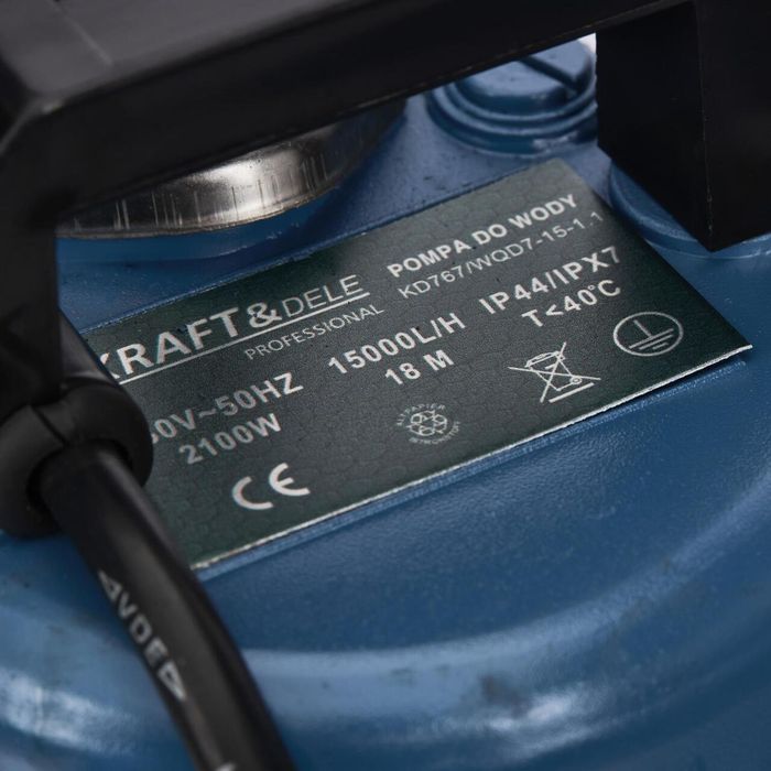 Pompa pentru apa curata si murdara, 2100 W, 1'', Kraft