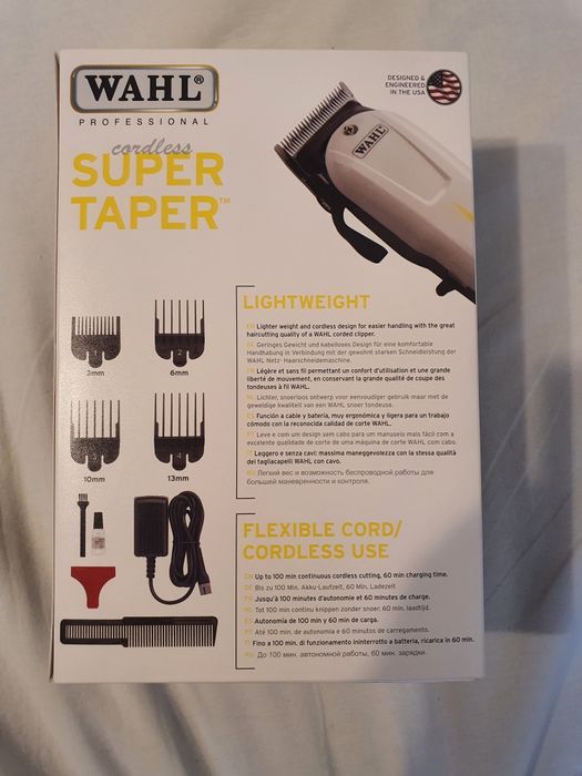 Wahl Super Taper Cordless Nouă ( made in USA) profesionala