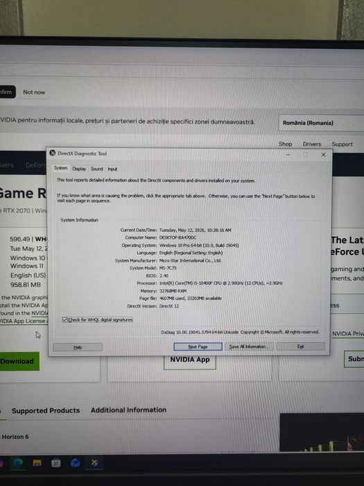 Calculator RTX  32gb ram pc gaming intel i5 ryzen