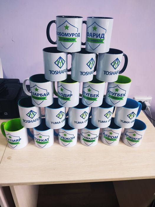 Печать на кружки ваши фото или логотипы под заказ. Подарок!