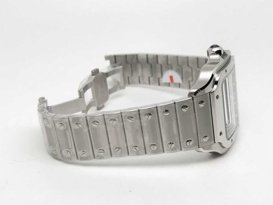 Cartier Santos de Cartier 40mm – зелен циферблат, стомана, автоматичен – реални снимки