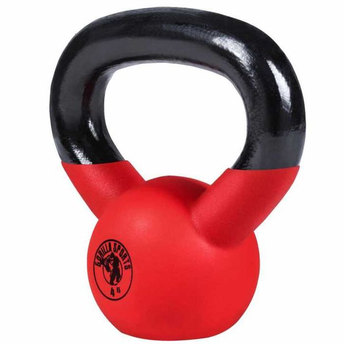 Kettlebell de fier, acoperit cu cauciuc: 2-3-4 KG