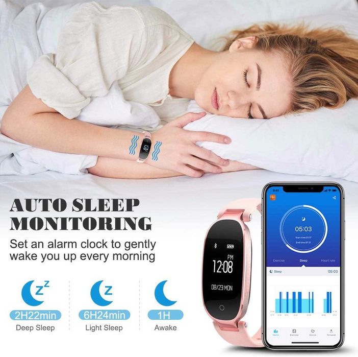 Ceas bratara fitness tracker WOWGO,sigilat