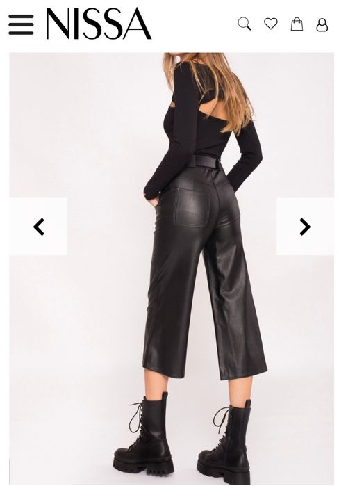 Pantaloni culotte piele ecologica Nissa