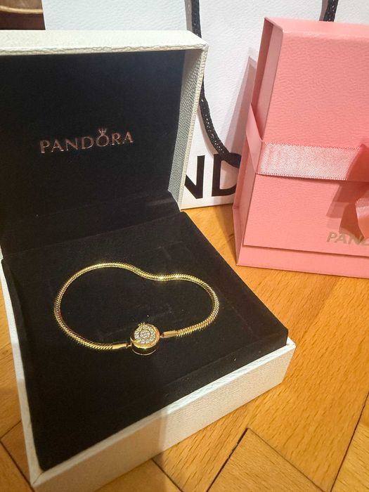 Bratara Pandora aurie de Argint
