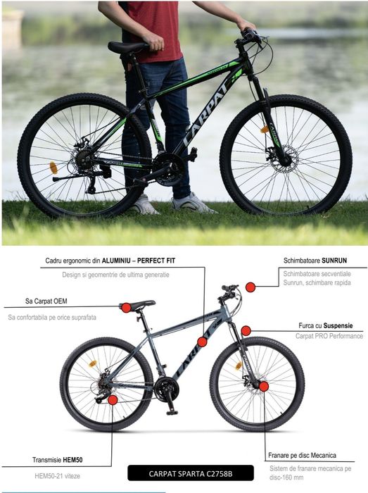 Bicicleta Carpat MTB