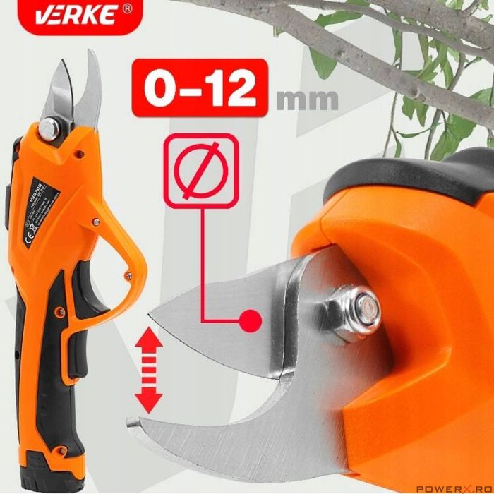 Foarfeca electrica cu acumulator pentru curatarea arbustilor,