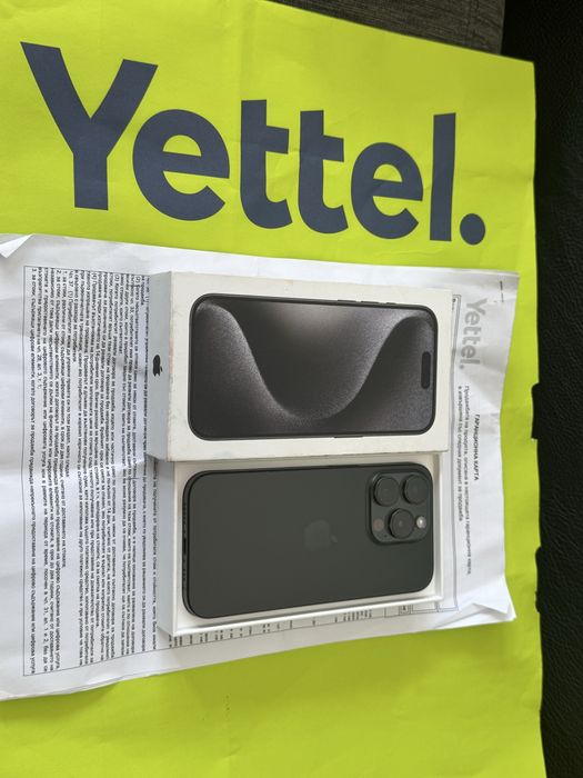 КАТО НОВ 128GB iPhone 15 Pro Гаранция Yettel 2027 Black
