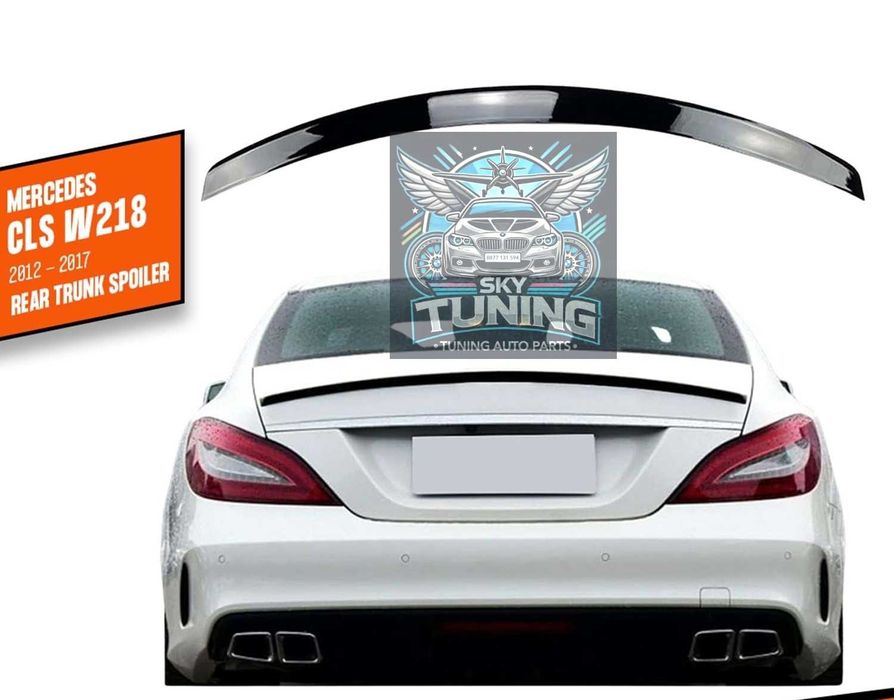 Лип Спойлер Багажник Капак Mercedes AMG CLS W218 Мерцедес ЦЛС В218 АМГ