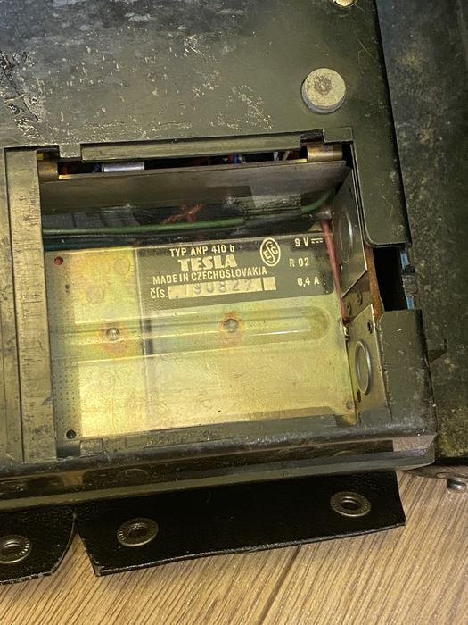 РЕТРО АЗ портативен радиокасетофон TESLA, Чехословакия