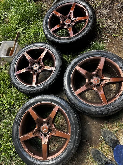 Jante AMG R19 originale sudate dar sunt bune