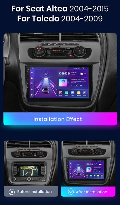 Navigatie Android dedicata SEAT ALTEA/TOLEDO (2004-2015)