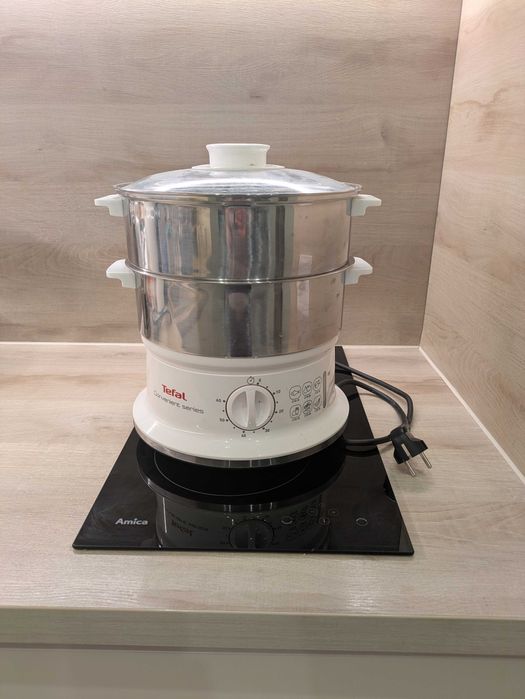 пароварка Tefal Convenient Inox VC1451, 2 нива, неръждаема стомана