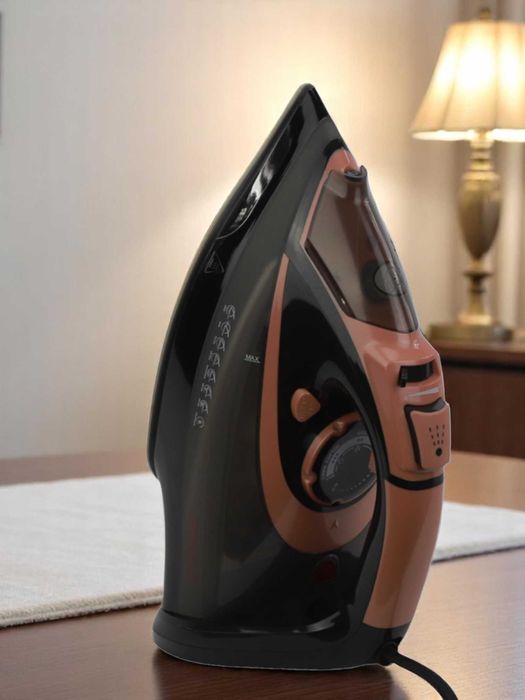 Утюг паровой для глажки, с антипригарным покрытием