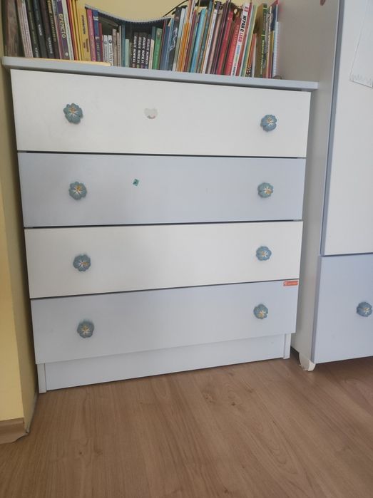 Легло, гардероб и скрин Lorelli + матрак