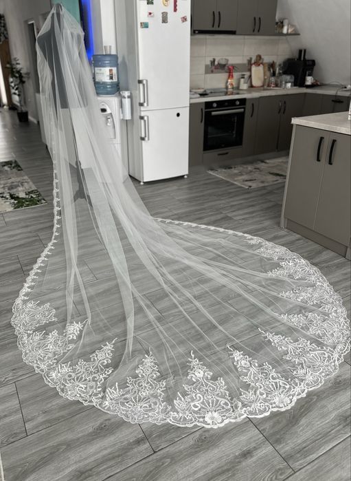 Voal deosebit pentru mireasa 3x3 m