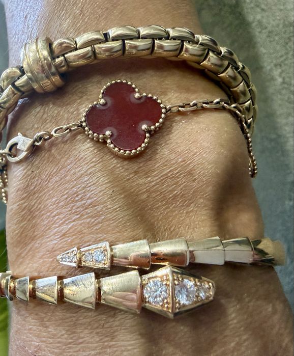 Bulgari Serpenti гривна 18к